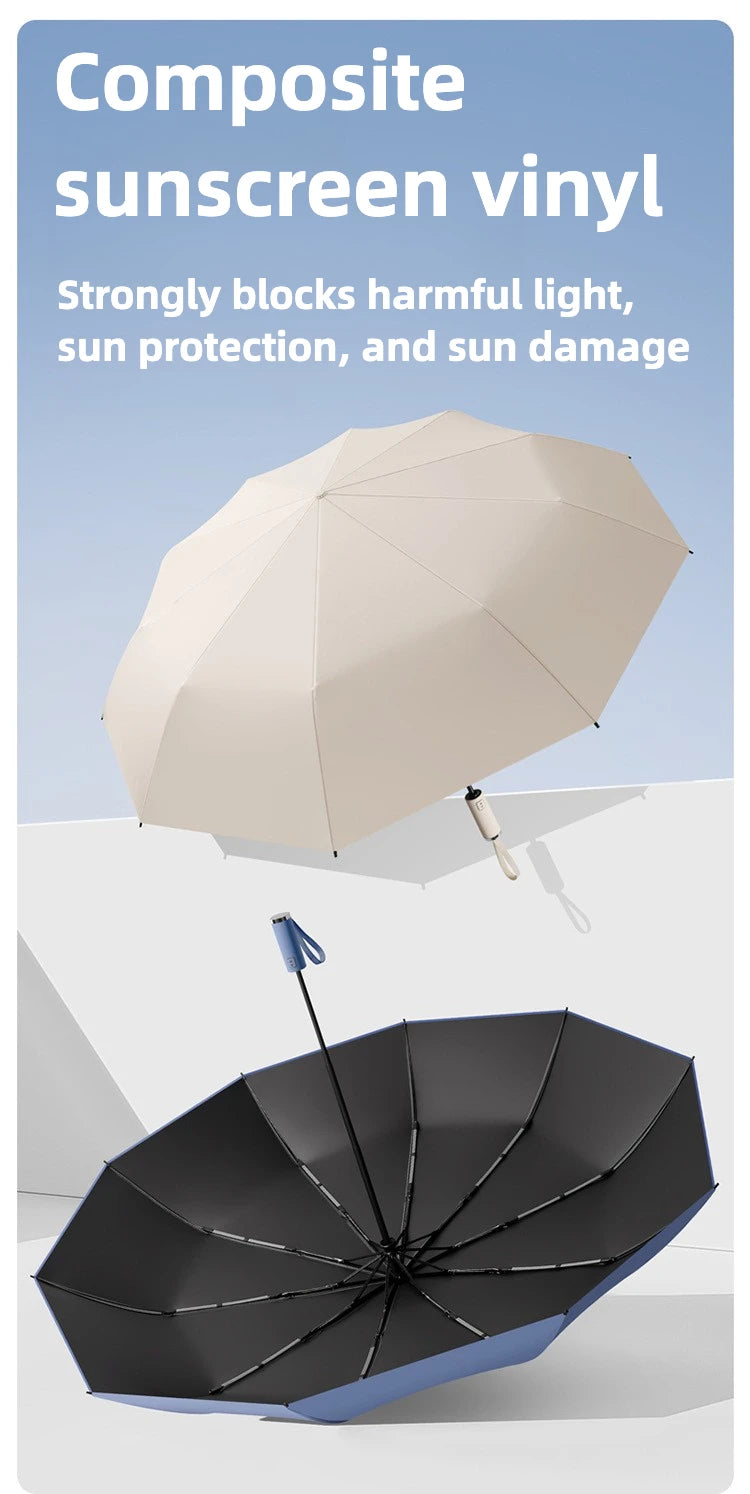 Windfest Automatikschirm – 125CM Gross UV Schutz