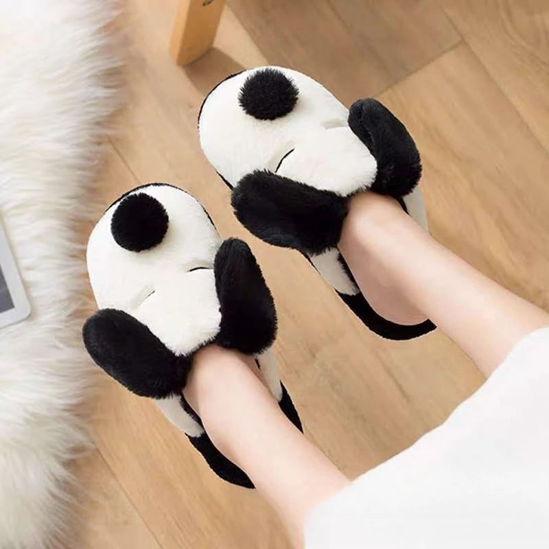 Winter Cartoon Hausschuhe – Kuschelig & Rutschfest