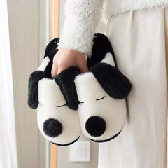 Winter Cartoon Hausschuhe – Kuschelig & Rutschfest