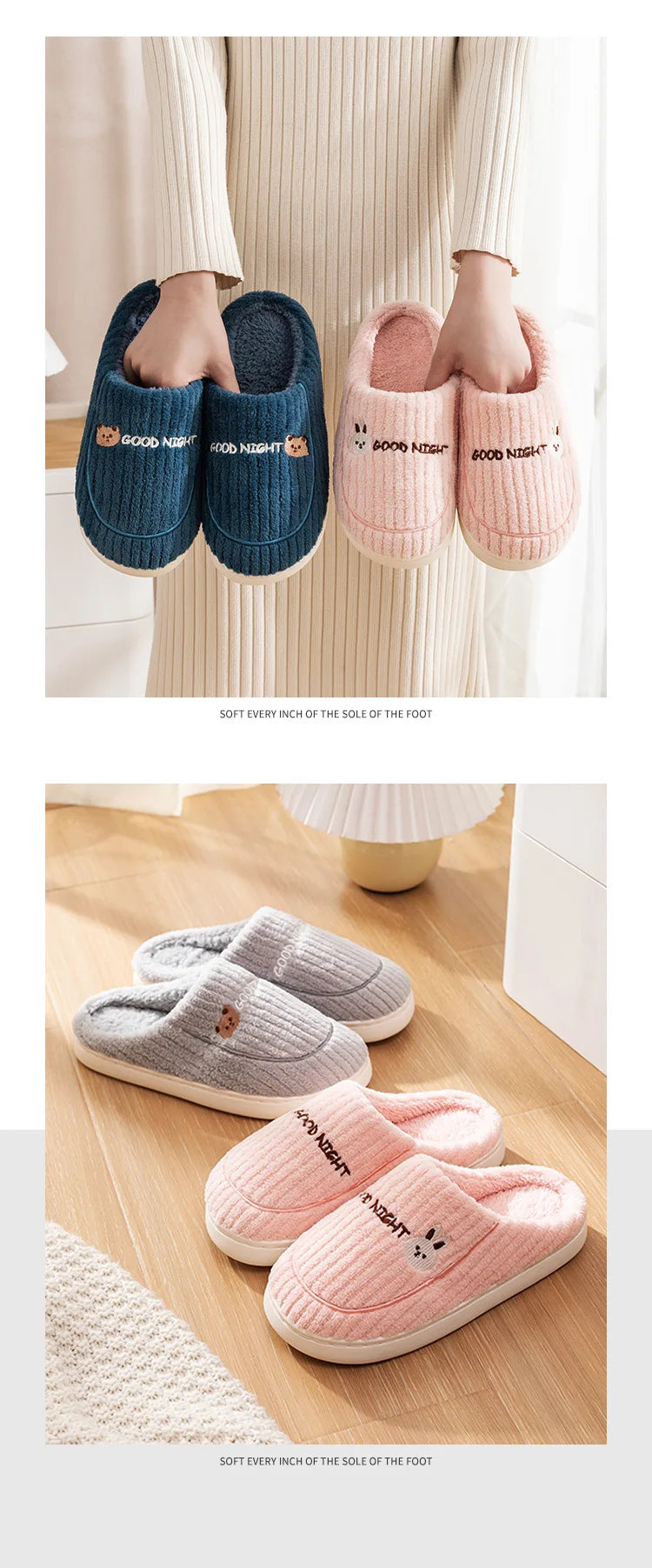 Winter Hausschuhe – Plüsch Komfort für Innen