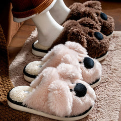 Winter-Pantoffeln in Dunkelgrau aus Baumwolle, Schuhgrösse 40-41