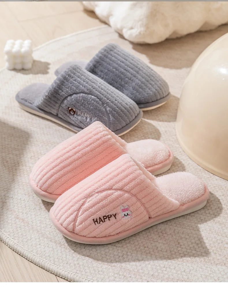 Winter Plüsch Hausschuhe – Gemütliches Fleece – Indoor