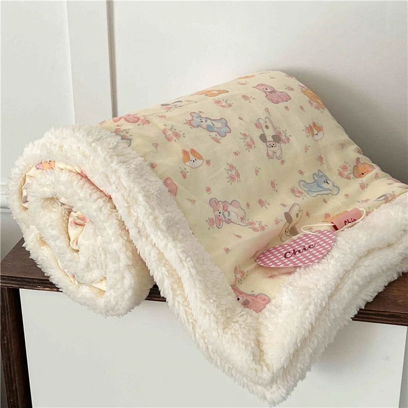 Winterdecke Floral – Koreanischer Stil – 100x150cm