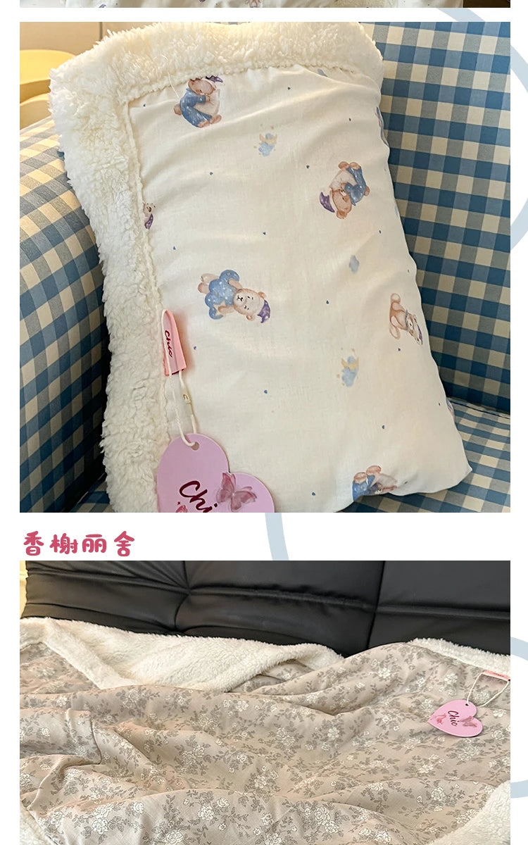 Winterdecke Floral – Koreanischer Stil – 100x150cm