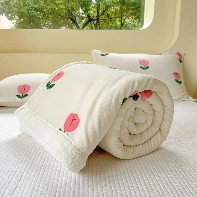 Winterdecke mit Cartoon-Design - Coral Fleece - 150x200cm