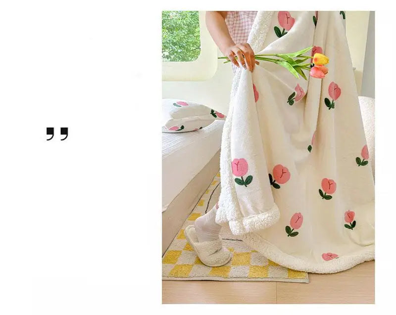 Winterdecke mit Cartoon-Design - Coral Fleece - 150x200cm