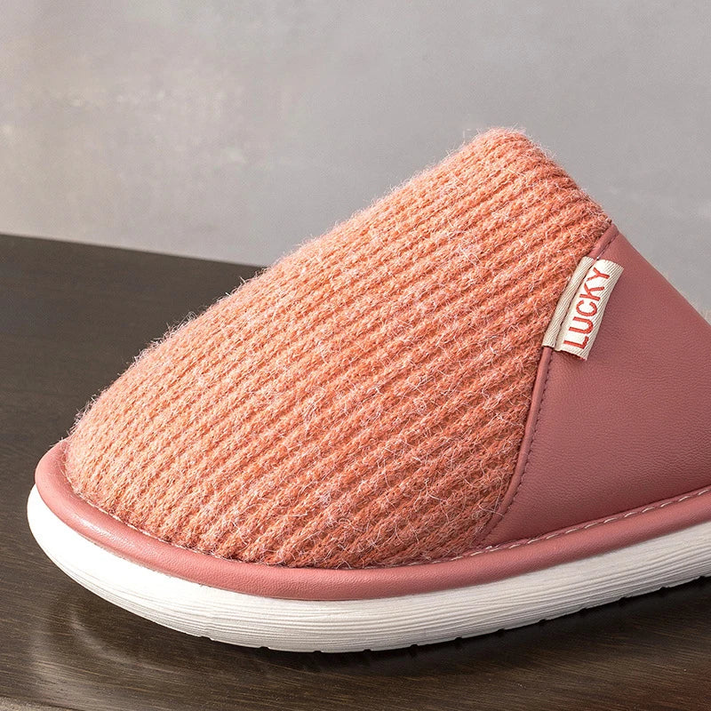 Winterhausschuhe – Baumwolle & Plüsch – Innen Komfort