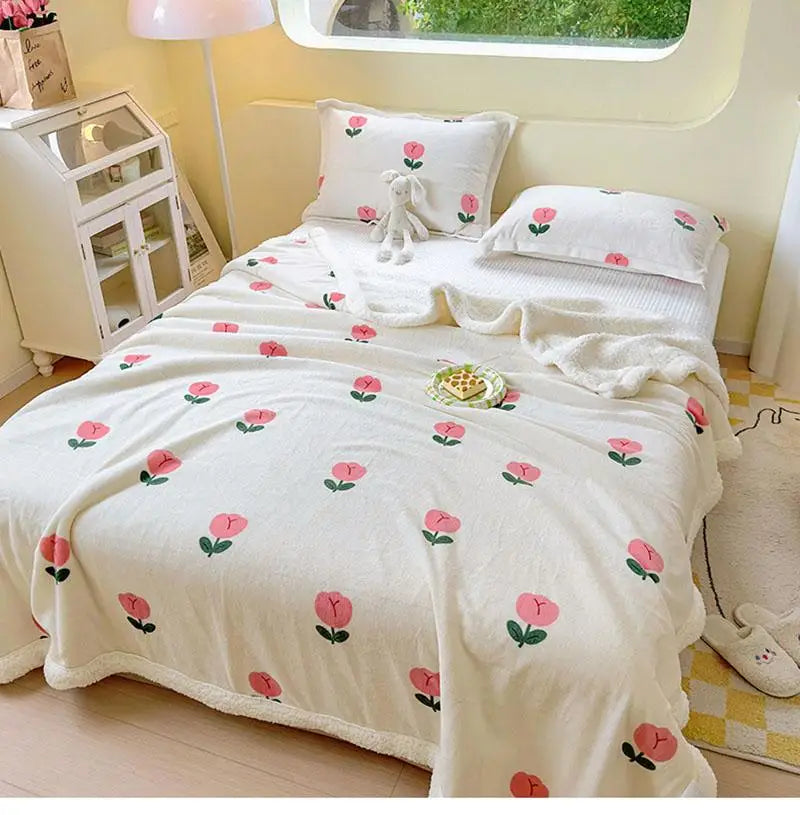 Winterkuscheldecke – Weiches Coral Fleece – 150x200cm