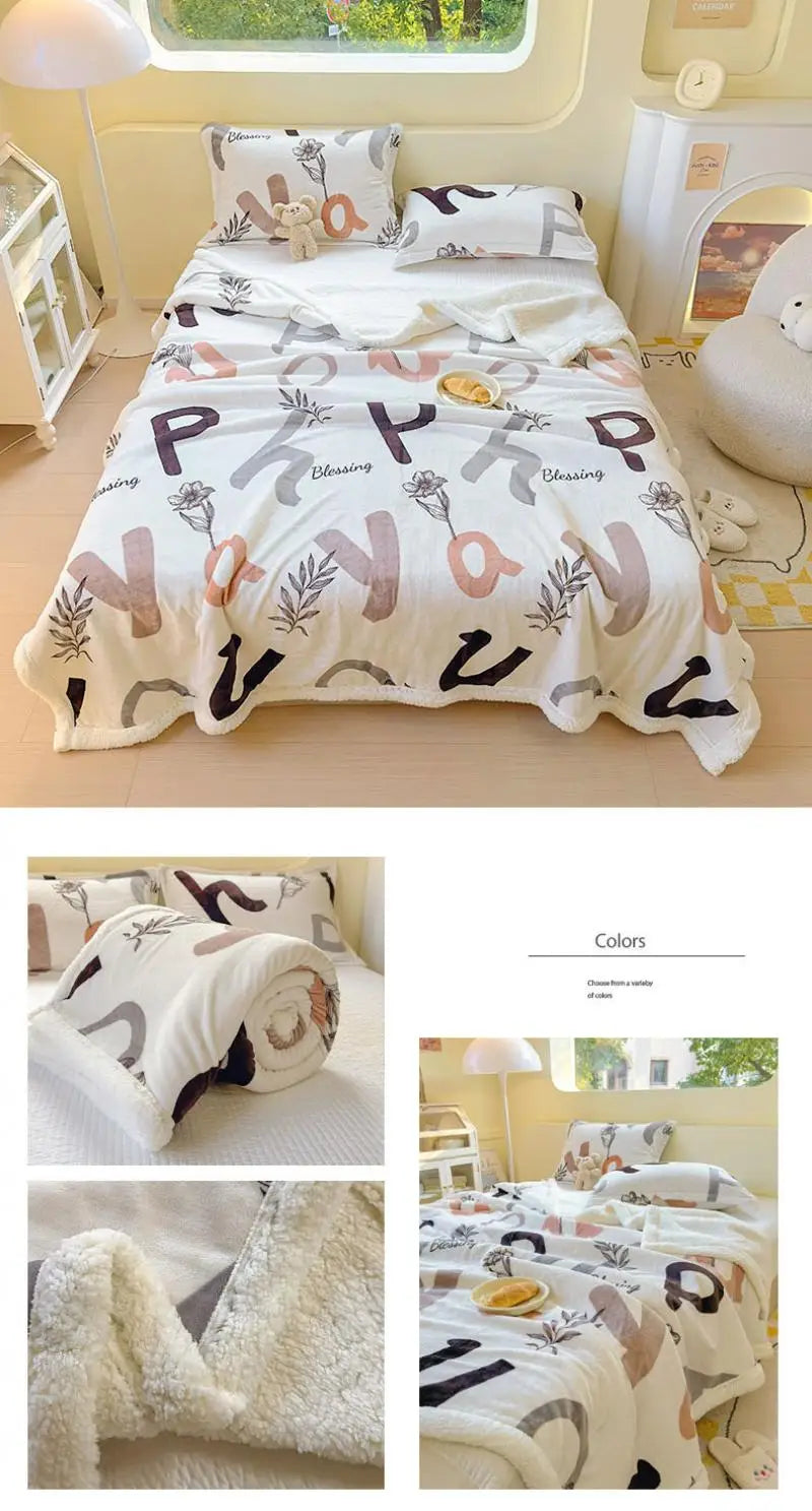 Winterkuscheldecke – Weiches Coral Fleece – 150x200cm