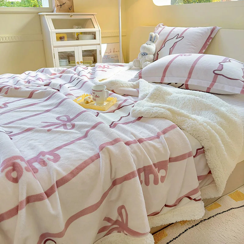 Winterkuscheldecke – Weiches Coral Fleece – 150x200cm