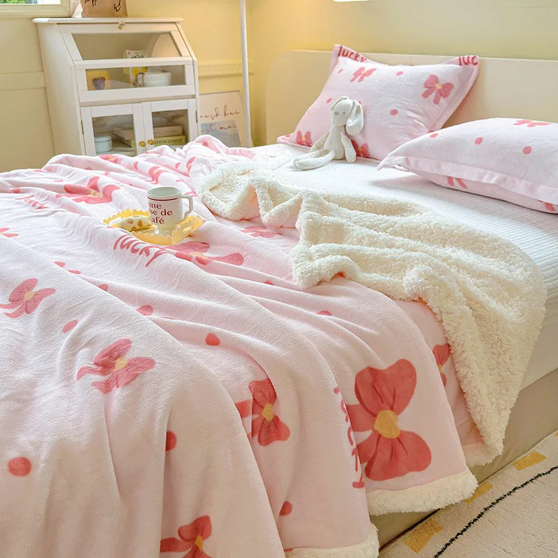 Winterkuscheldecke – Weiches Coral Fleece – 150x200cm