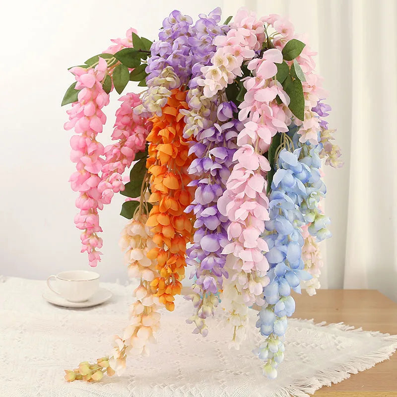 Wisteria Blumen – Polyester Design – 101 cm Girlande