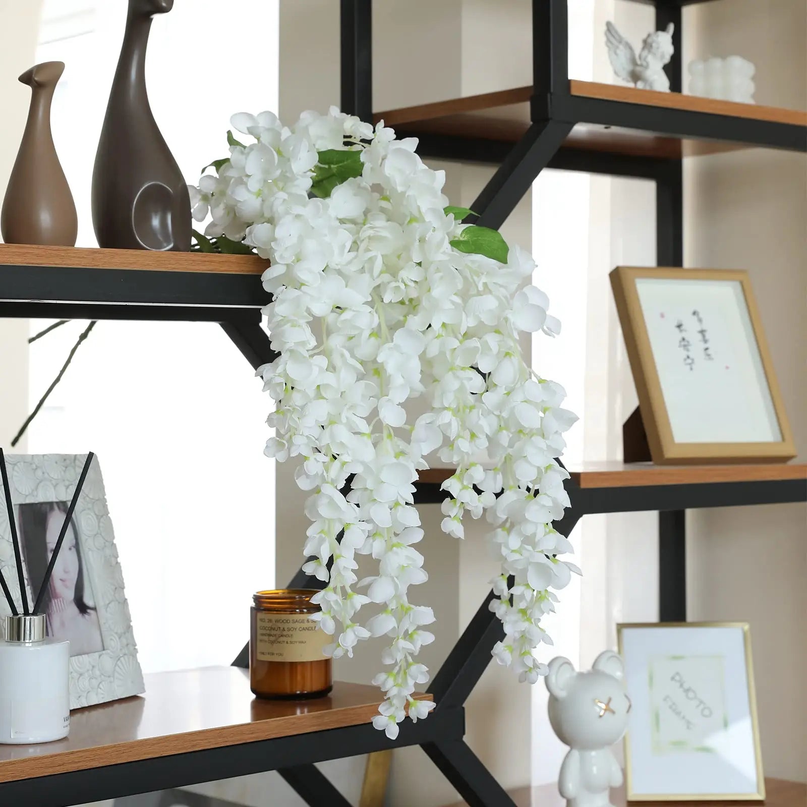 Wisteria Blumen – Polyester Design – 101 cm Girlande