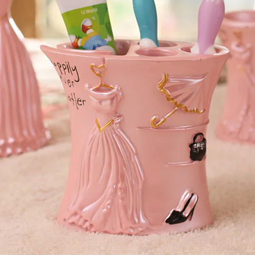 Zahnputzset aus Harz – Elegantes Badaccessoire