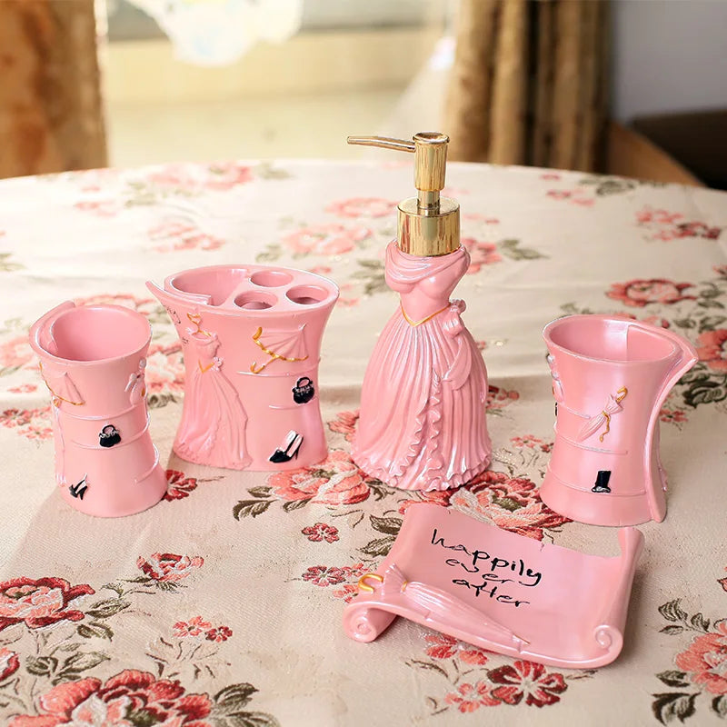 Zahnputzset aus Harz – Elegantes Badaccessoire