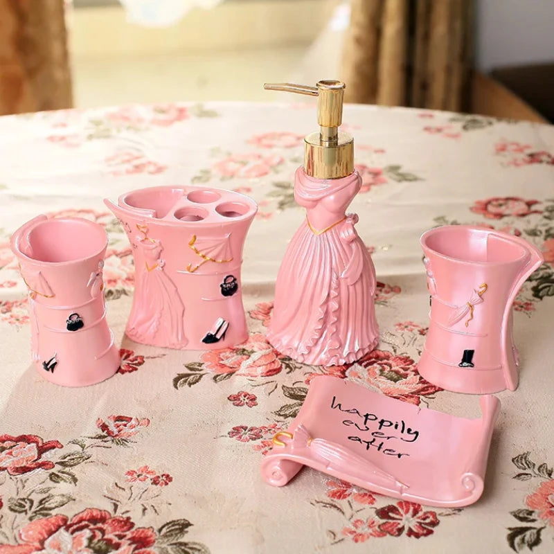 Zahnputzset aus Harz – Elegantes Badaccessoire