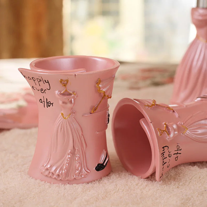 Zahnputzset aus Harz – Elegantes Badaccessoire