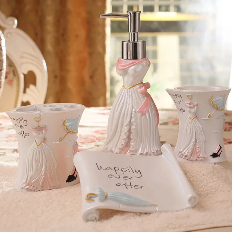 Zahnputzset aus Harz – Elegantes Badaccessoire