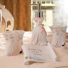 Zahnputzset aus Harz – Elegantes Badaccessoire