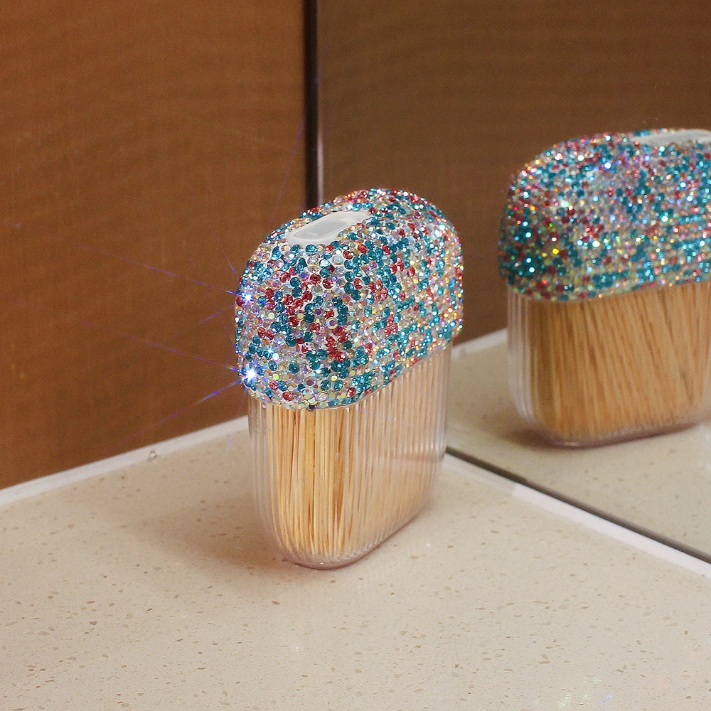 Zahnstocherhalter – Diamant Design – Kompakt, Reisefreundlich