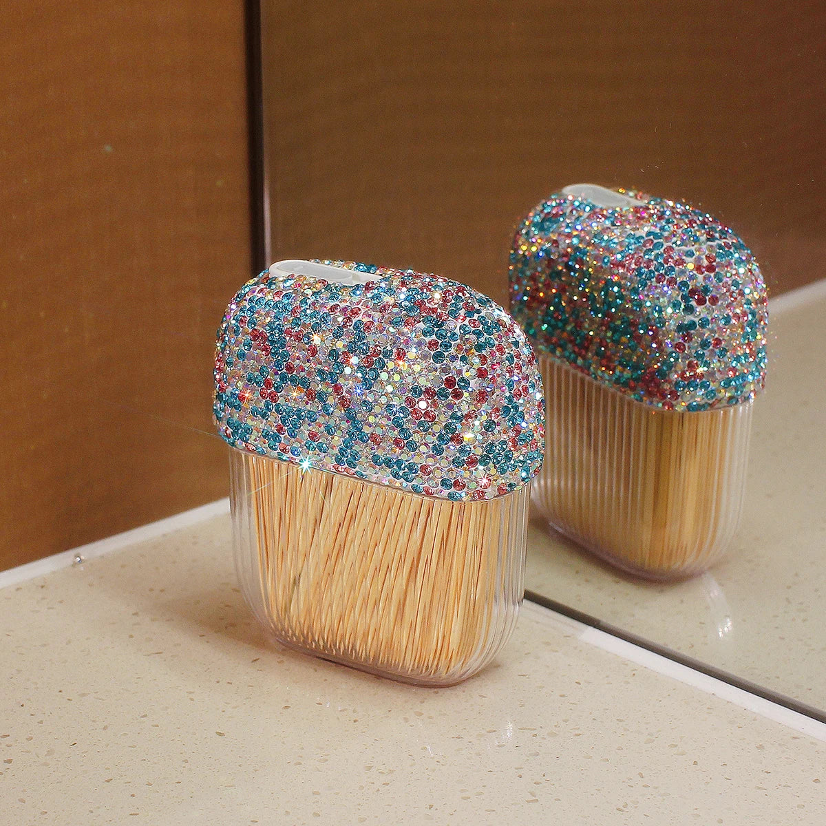 Zahnstocherhalter – Diamant Design – Kompakt, Reisefreundlich