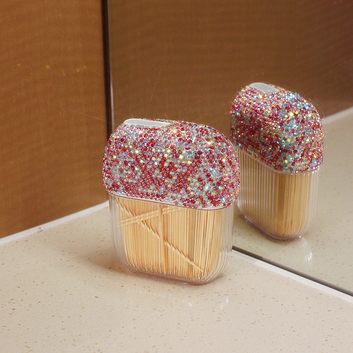 Zahnstocherhalter – Diamant Design – Kompakt, Reisefreundlich