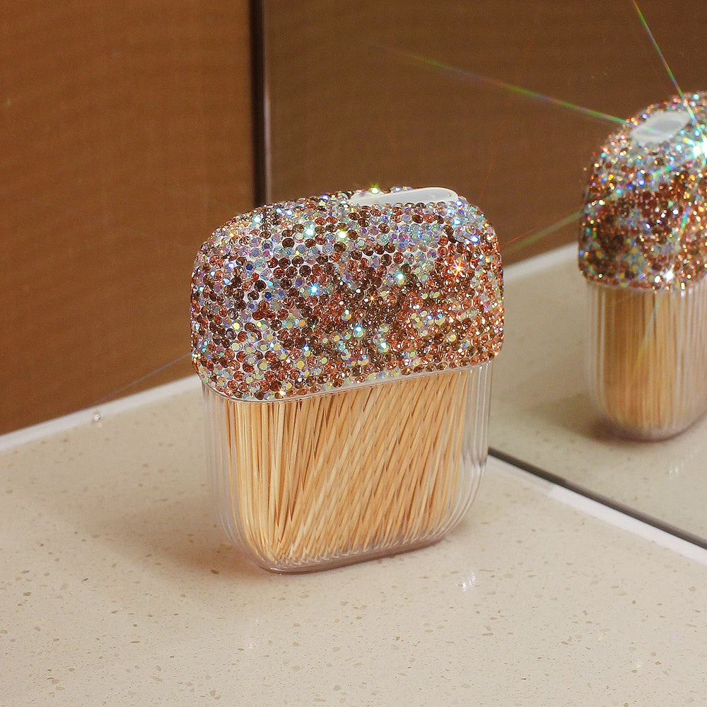 Zahnstocherhalter – Diamant Design – Kompakt, Reisefreundlich