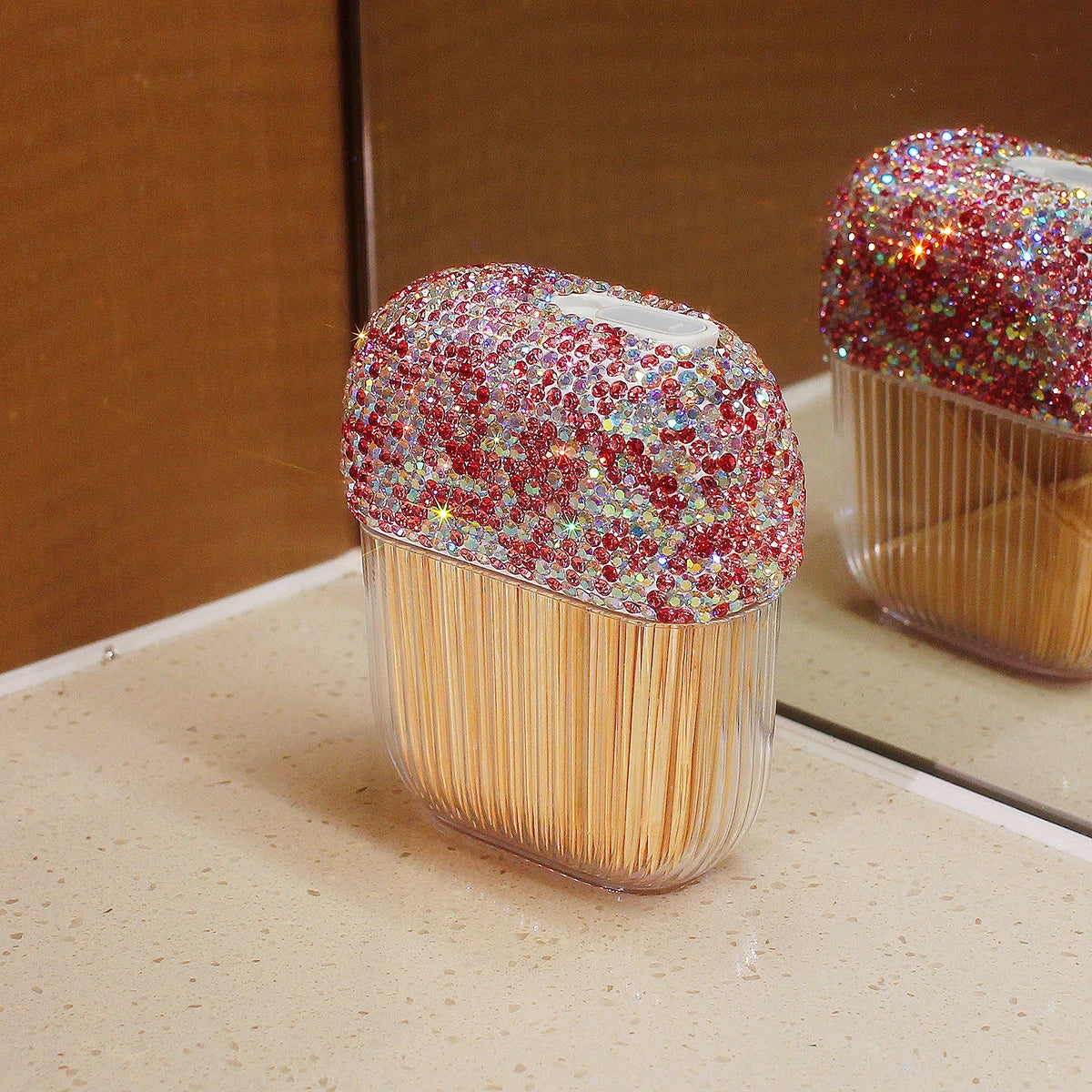 Zahnstocherhalter – Diamant Design – Kompakt, Reisefreundlich