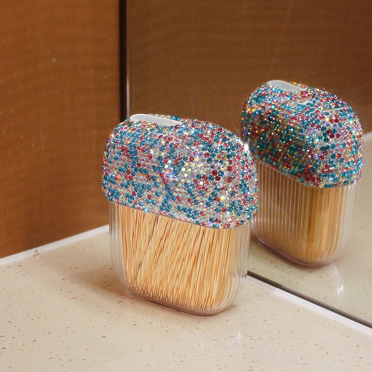 Zahnstocherhalter – Diamant Design – Kompakt, Reisefreundlich