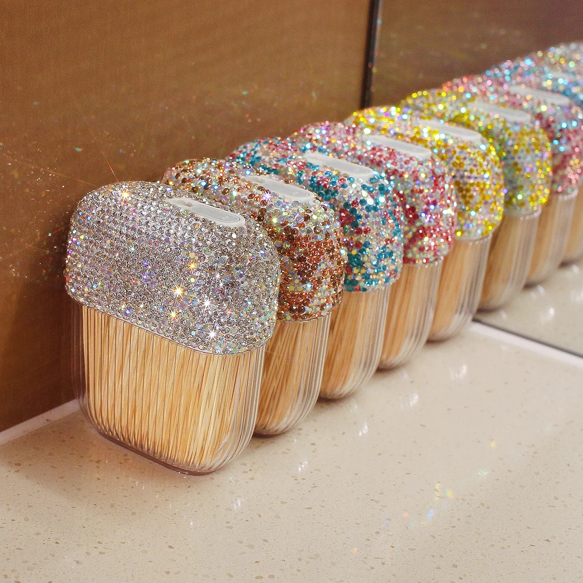 Zahnstocherhalter – Diamant Design – Kompakt, Reisefreundlich