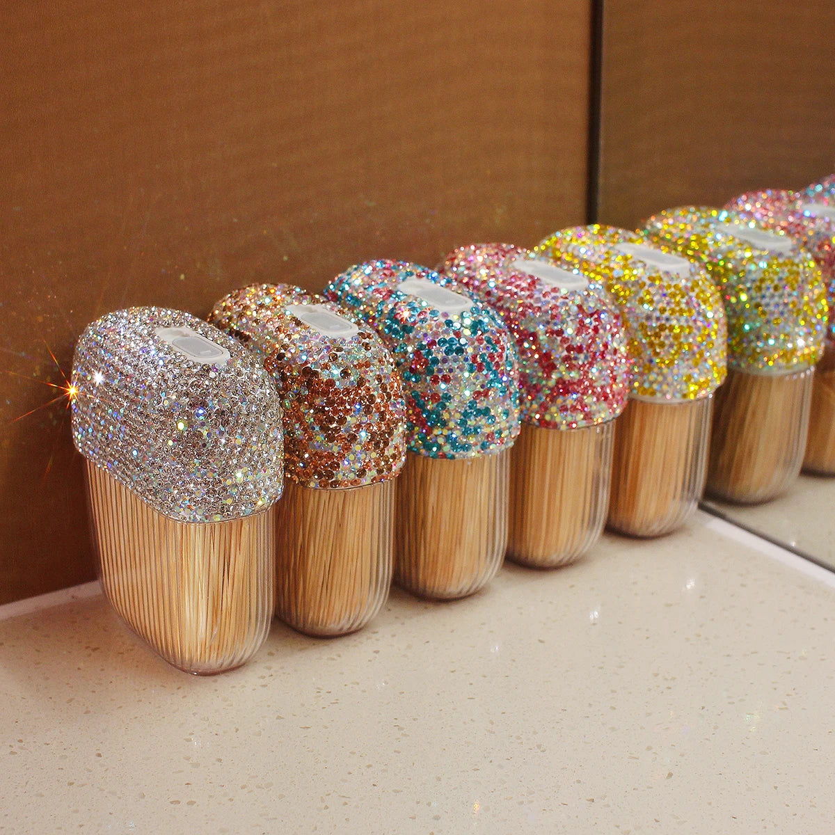 Zahnstocherhalter – Diamant Design – Kompakt, Reisefreundlich