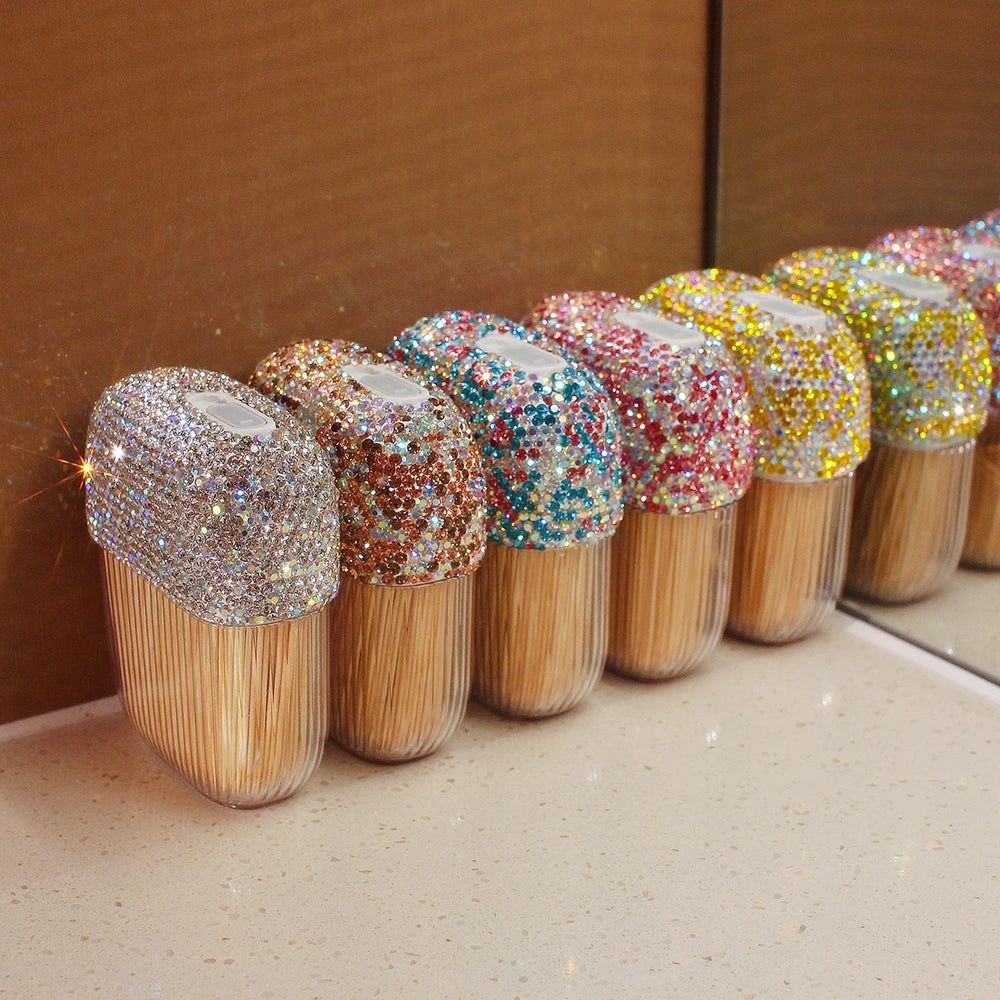 Zahnstocherhalter – Diamant Design – Kompakt, Reisefreundlich