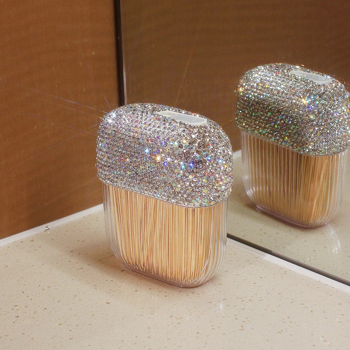 Zahnstocherhalter – Diamant Design – Kompakt, Reisefreundlich