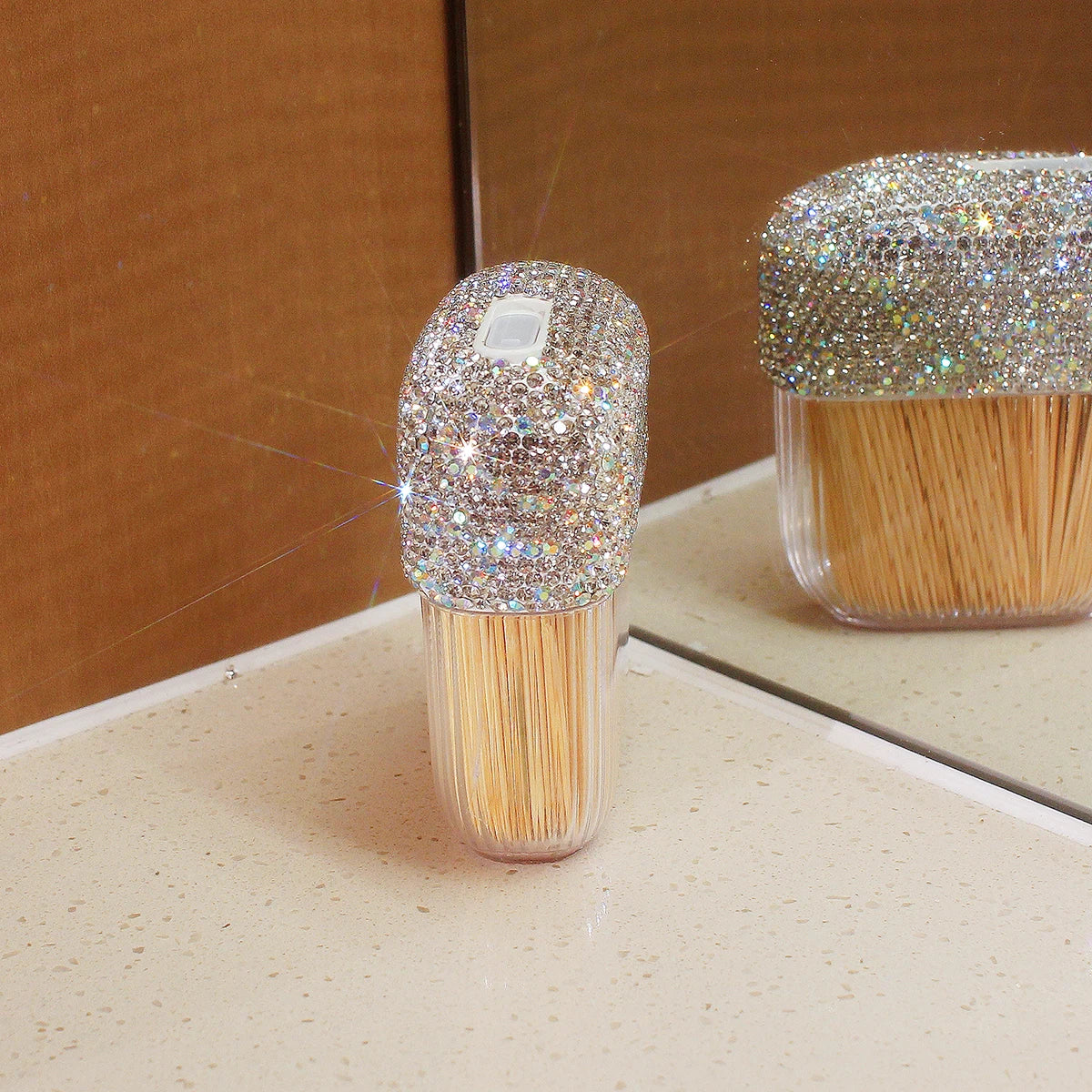 Zahnstocherhalter – Diamant Design – Kompakt, Reisefreundlich