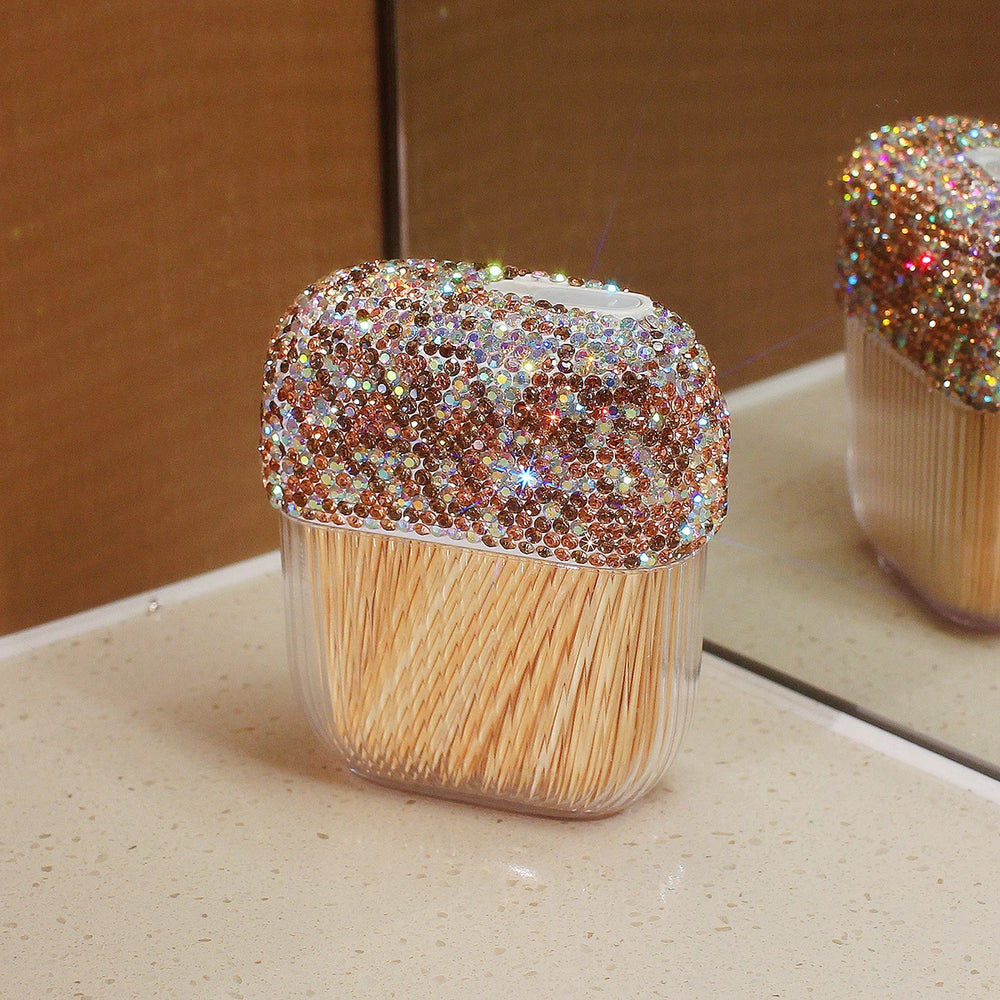 Zahnstocherhalter – Diamant Design – Kompakt, Reisefreundlich