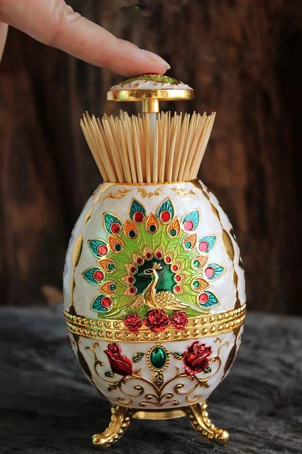 Zahnstocherhalter - Retro Metall Design - Umweltfreundlich