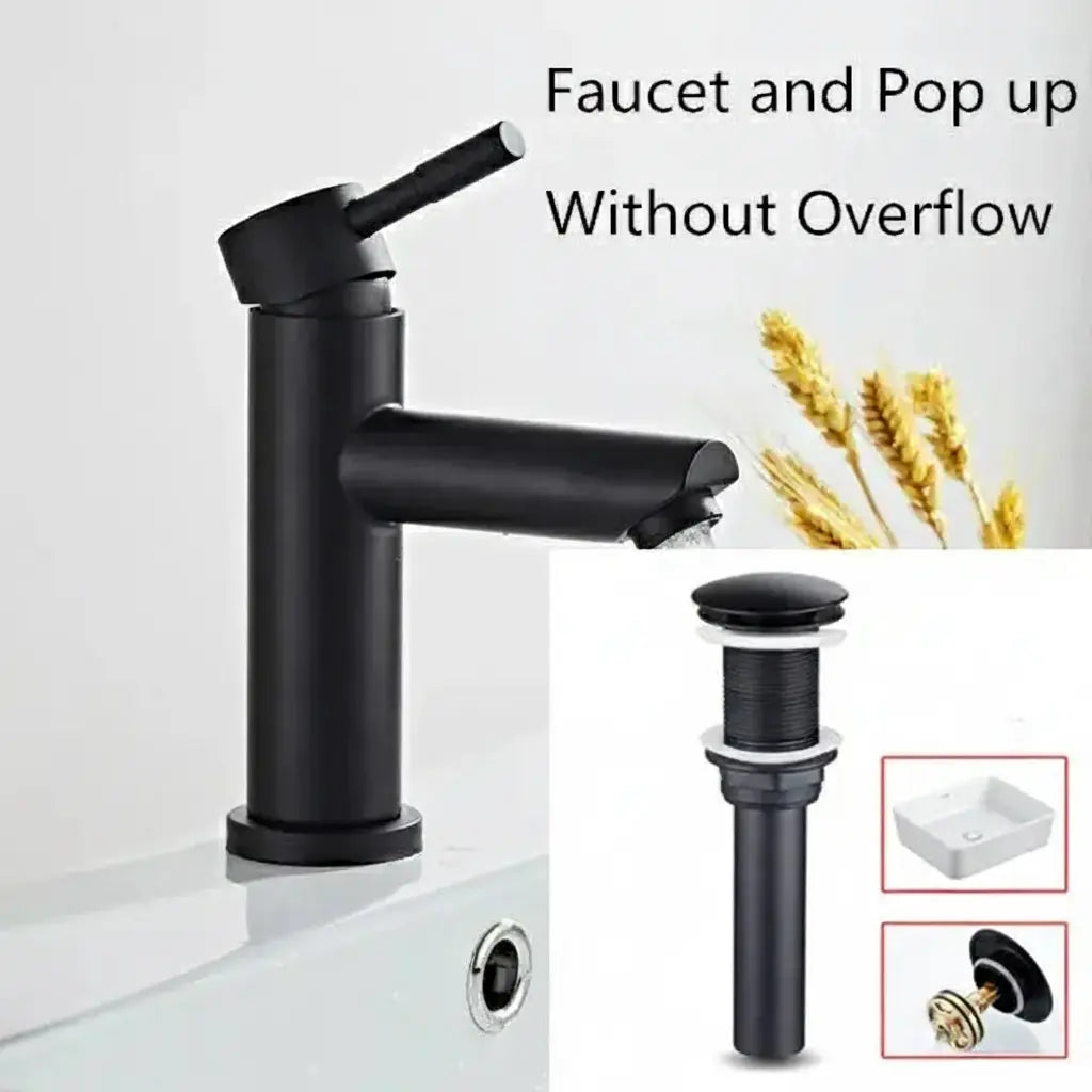 Zeitgenössische Badarmatur – Gebürstetes Gold – Einloch