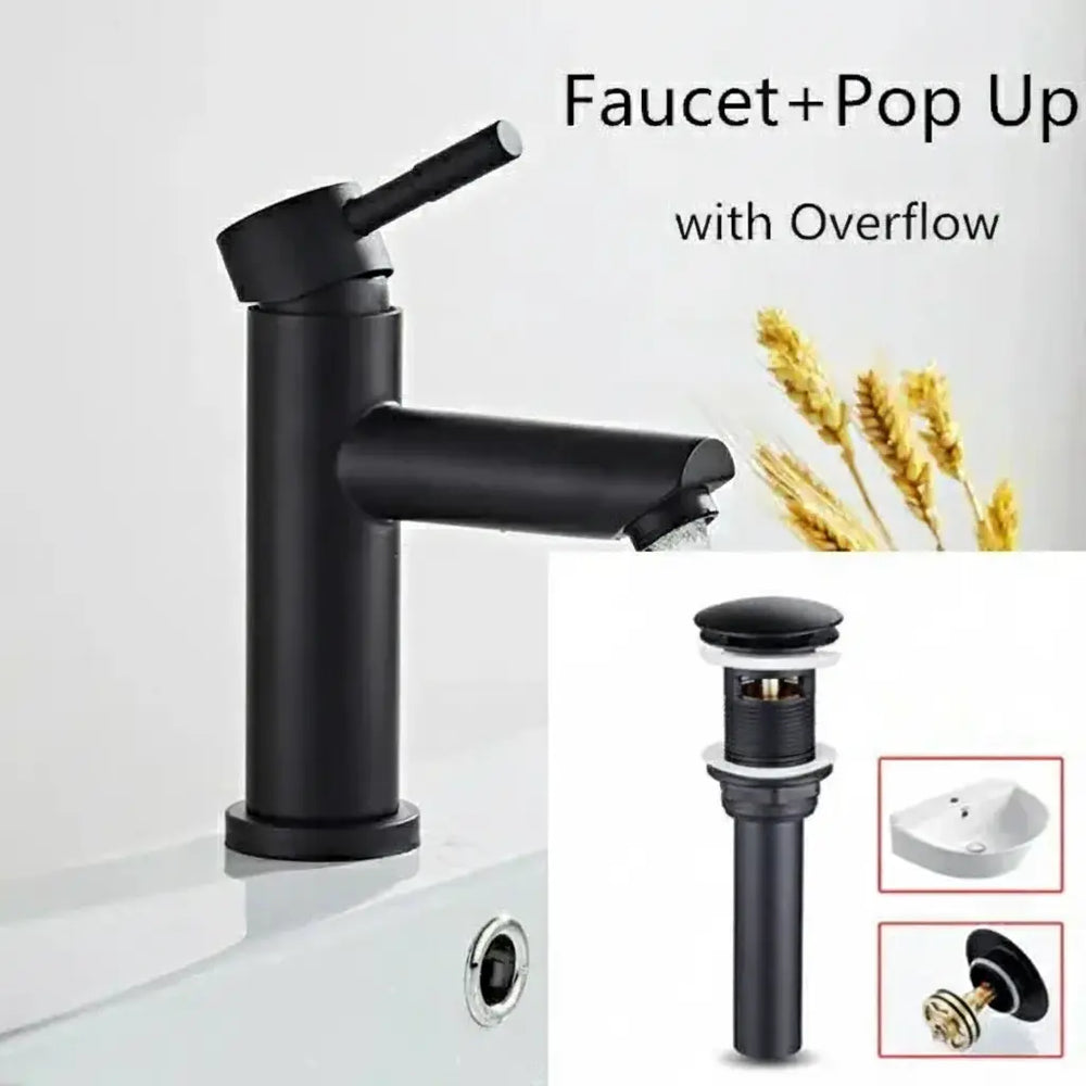 Zeitgenössische Badarmatur – Gebürstetes Gold – Einloch