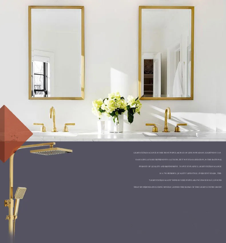 Zeitgenössische Badarmatur – Gebürstetes Gold – Einloch