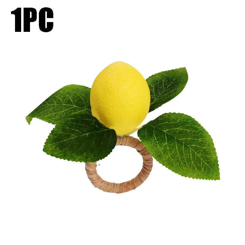 Zitronenserviettenringe – Elegantes Sommerdesign – Versch. Grössen