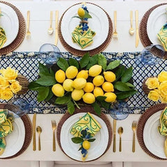 Zitronenserviettenringe – Elegantes Sommerdesign – Versch. Grössen